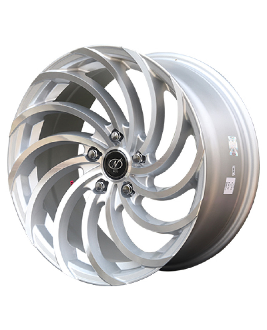 Snake in Silver Machined finish. The Size of alloy wheel is 17x8 inch and the PCD is 5x114.3(SET OF 4)